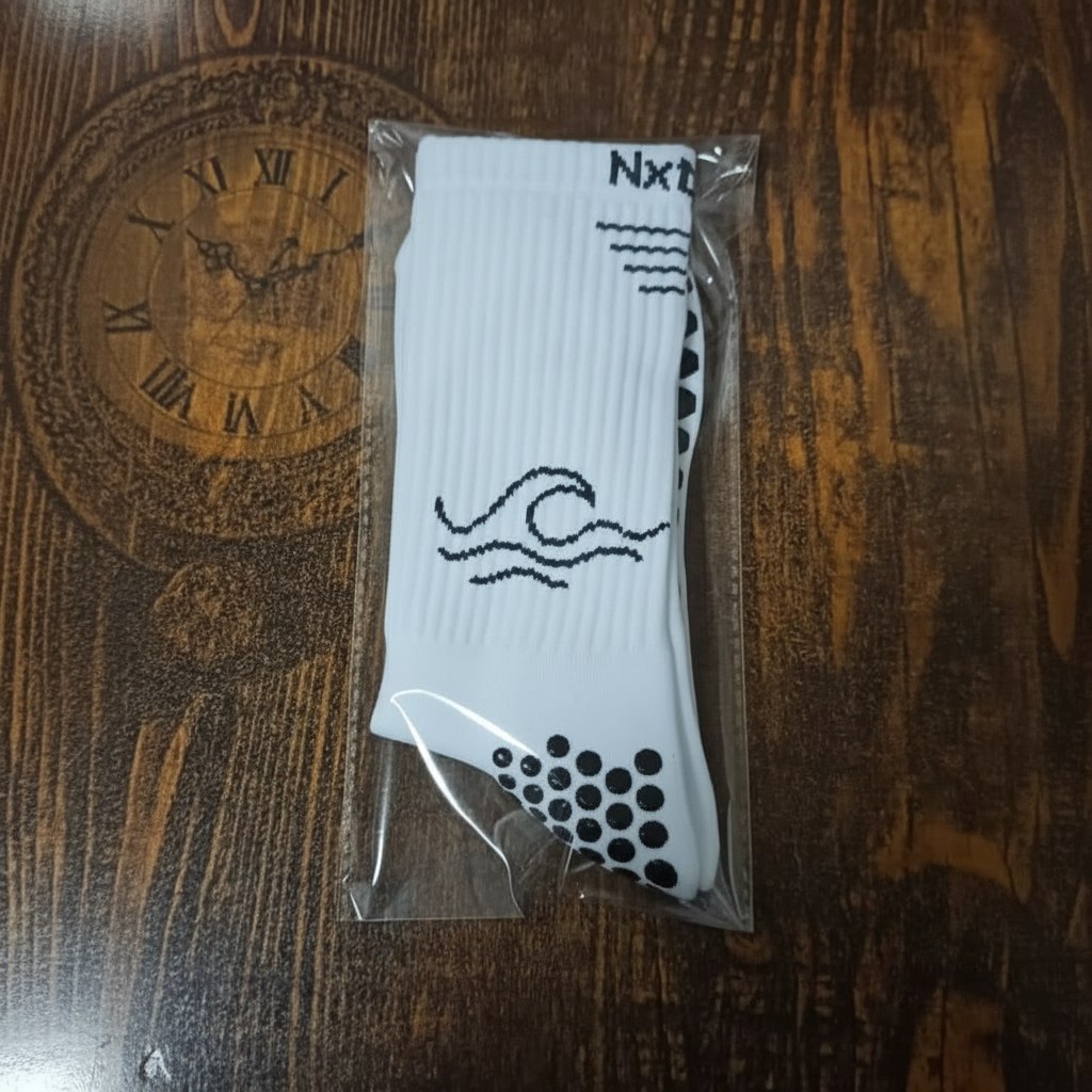 Cropped Grip Sock on Table
